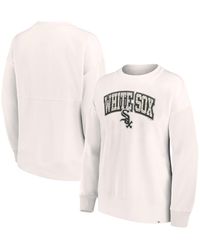 Fanatics Branded Women's Gray Chicago White Sox Wordmark Logo Space-Dye V-Neck T-Shirt - Gray
