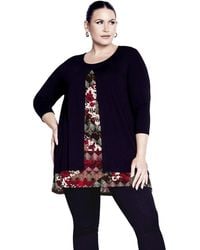 Avenue - Plus Size Alex Tunic Top - Lyst