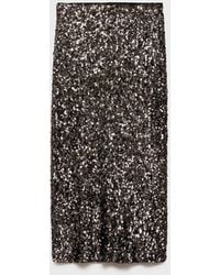 Mango - Sequin Midi Skirt - Lyst