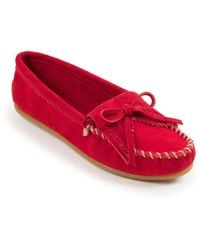 Minnetonka - Kilty Hardsole Moccasin - Lyst