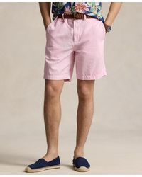 Polo Ralph Lauren - 8.5" Straight-fit Linen Cotton Chino Shorts - Lyst