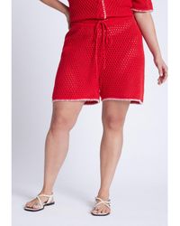 Eloquii - Plus Size Crochet Knitted Short - Lyst