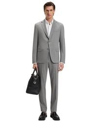 BOSS - Boss By Washable Micro-patterned Stretch Fabric Slim-fit Suit - Lyst