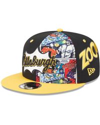 KTZ - Black/gold Pittsburgh Pirates 2025 Mlb Diamond Hero Edition 9fifty Snapback Hat - Lyst