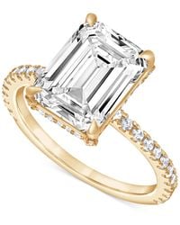 Badgley Mischka - Igi Certified Lab Grown Diamond Emerald-cut Engagement Ring (5-1/2 Ct. T.w. - Lyst
