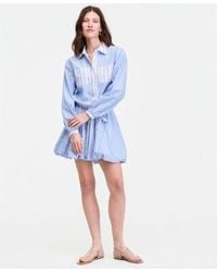 On 34th - Montauk Variegated Stripe Tie Hem Puff Sleeve Shirt Bubble Hem Skirt Macys Exclusive - Lyst