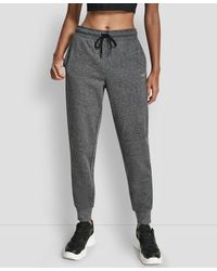 DKNY - Rhinestone Logo Cuffed jogger - Lyst