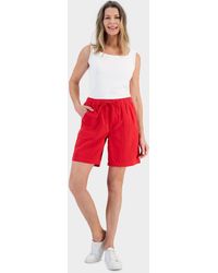 Style & Co. - Cotton Drawstring Pull-on Shorts - Lyst