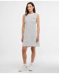 Barbour - Hartland Striped Sleeveless Mini Dress - Lyst