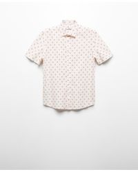 Mango - 100% Cotton Printed Shirt - Lyst