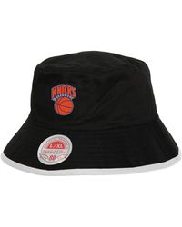 Mitchell & Ness - Black/blue New York Knicks Flip It Reversible Bucket Hat - Lyst