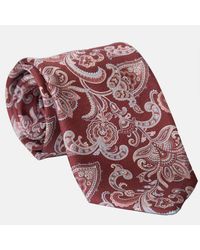 Elizabetta - Novara - Extra Long Printed Silk Tie For Men - Venetian Red - Lyst
