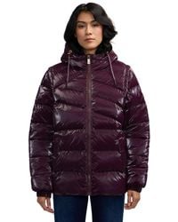 Scotch & Soda - Schyler Boxy Puffer With Fixed Hood - Lyst
