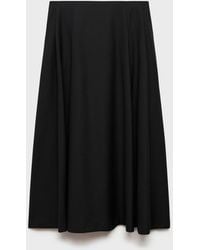 Mango - Long Flared Skirt - Lyst