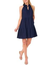 Cece - Ruffle-neck Sleeveless Tiered Sun Dress - Lyst