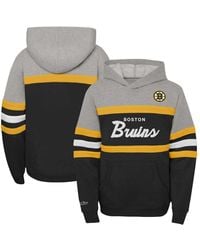 Mitchell & Ness - Big Boys And Girls Boston Bruins Head Coach Pullover Hoodie - Lyst