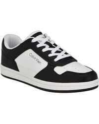 Calvin Klein - Landy Round Toe Lace-up Sneakers - Lyst