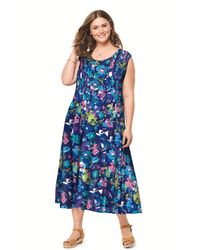 Woman Within - Plus Size Within Pintucked Sleeveless Dress - Lyst