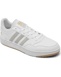 adidas - Hoops 3.0 Low Classic Vintage-like Casual Sneakers From Finish Line - Lyst