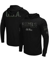 Colosseum Athletics - Ole Miss Rebels Oht Military-inspired Appreciation Hoodie Long Sleeve T-shirt - Lyst