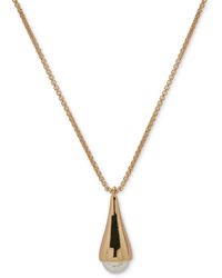 DKNY - Two-tone Bead 40" Adjustable Pendant Necklace - Lyst