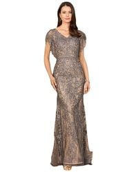 Lara - Cap Sleeve Mermaid V-neck Gown - Lyst