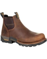 Georgia Boot - Eagle One Steel Toe Waterproof Chelsea Work Boot - Lyst