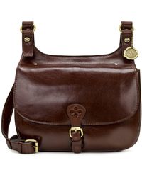 patricia nash london smooth leather saddle bag