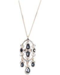 Givenchy - Glass Stone Gold-tone Slider Pendant Necklace - Lyst