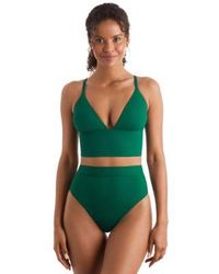 Mimi Flamingo - Blake Solid Tankini Top Brooke High Waisted Bikini Bottoms - Lyst
