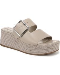 Franco Sarto - Taziana Open Square Toe Espadrille Slide Platform Sandals - Lyst