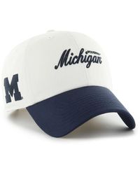 '47 - Michigan Wolverines Contemporary Basics Foundation Clean Up Adjustable Hat - Lyst