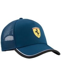 PUMA - Ferrari Trucker Snapback Cap - Lyst