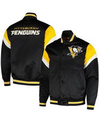 Mitchell & Ness - Pittsburgh Penguins Midweight Satin Full-snap Jacket - Lyst