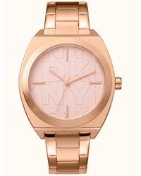 DKNY - Broadway Maxi -tone Stainless Steel Bracelet Watch - Lyst