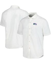 Tommy Bahama - White Seattle Seahawks Sport Coconut Point Palm Vista Island Zone Button-up Camp Shirt - Lyst