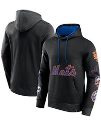 Fanatics - Branded Black New York Mets Wild Winner Pullover Hoodie - Lyst