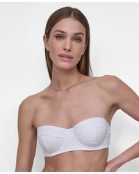 DKNY - Textured Molded Balconette Bikini Top - Lyst