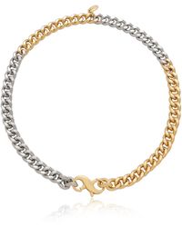 Ettika - Mixed Metal Chain Link And 18k Gold Plated Necklace - Lyst