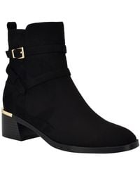 Calvin Klein - Jasen Block Heel Almond Toe Dress Booties - Lyst
