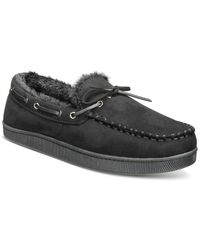 Club Room - Faux-suede Moccasin Slippers - Lyst