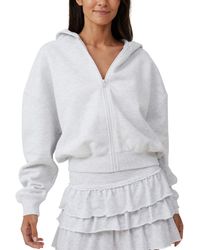Cotton On - Zip Up Lounge Hoodie Sweatshirt - Lyst