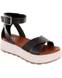 MIA - Hana Platform Sandals - Lyst