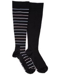 Muk Luks - 2 Pair Pack Nylon Compression Knee High Socks - Lyst