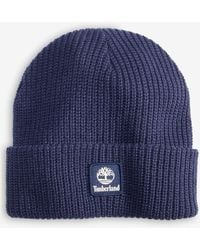 Timberland - Logo Cuff Fisherman Beanie - Lyst