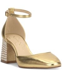 Jessica Simpson - Fulian Ankle-strap Block-heel Pumps - Lyst