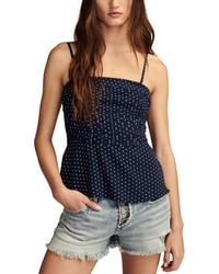 Lucky Brand - Ruched Polka Dot Tube Top - Lyst