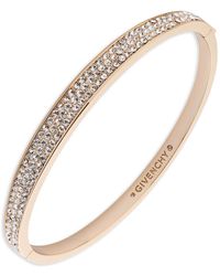 Givenchy - Crystal Stone -tone Bangle Bracelet - Lyst