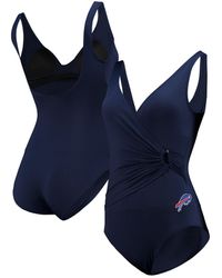 Tommy Bahama - Buffalo Bills Pearl Clara Wrap One-piece Swimsuit - Lyst