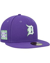 KTZ - Detroit Tigers Lime Side Patch 59fifty Fitted Hat - Lyst
